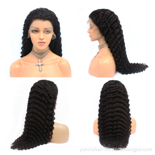 Natural Wholesale Brazilian 100% Human Swiss HD Transparent 13x4 5X5 Lace Glueless Raw Virgin Remy Hair Wigs for Black Women